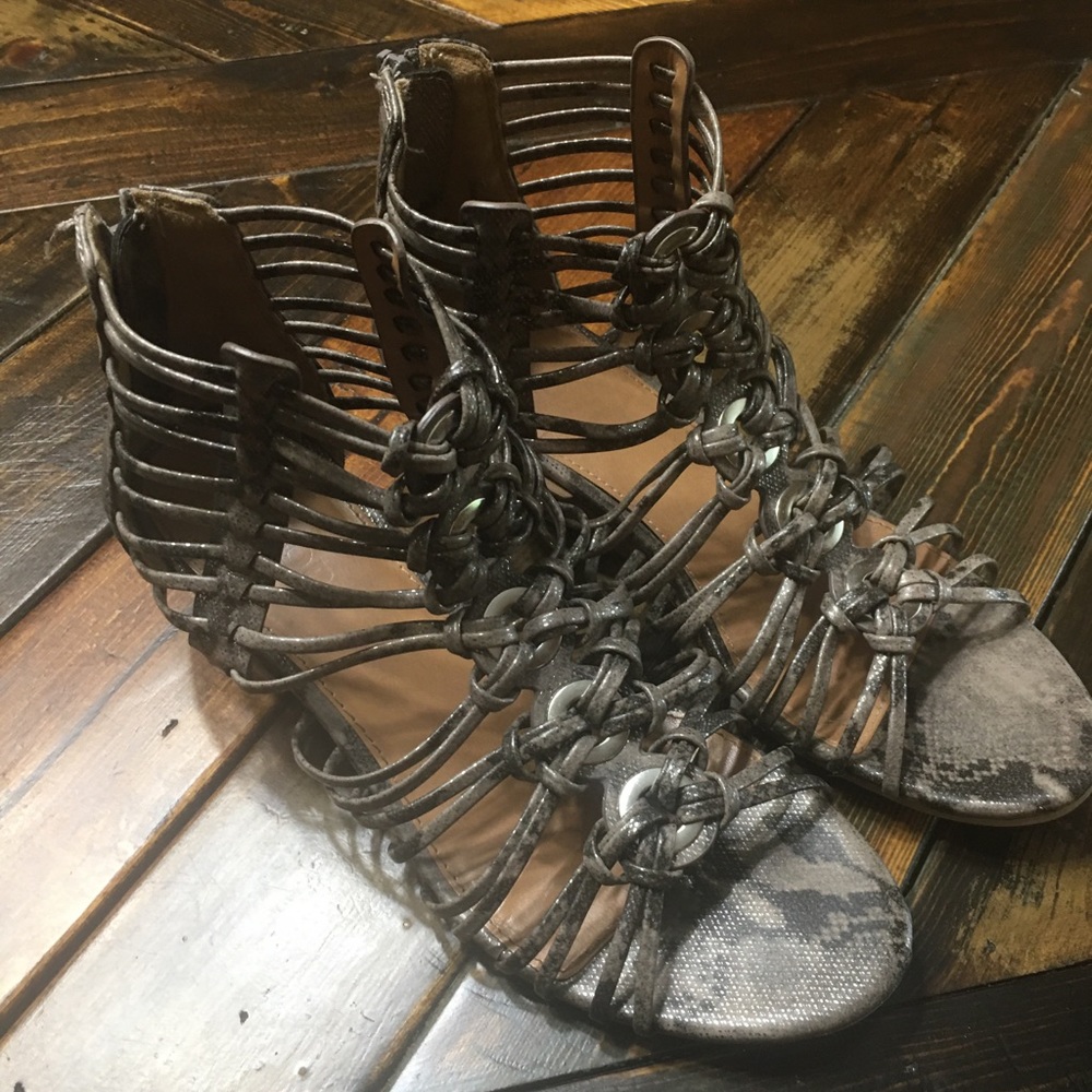 Snake print Sandals Sz 8